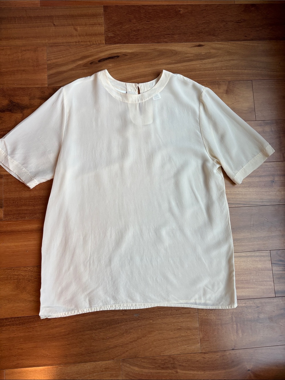 Ivory silk blouse